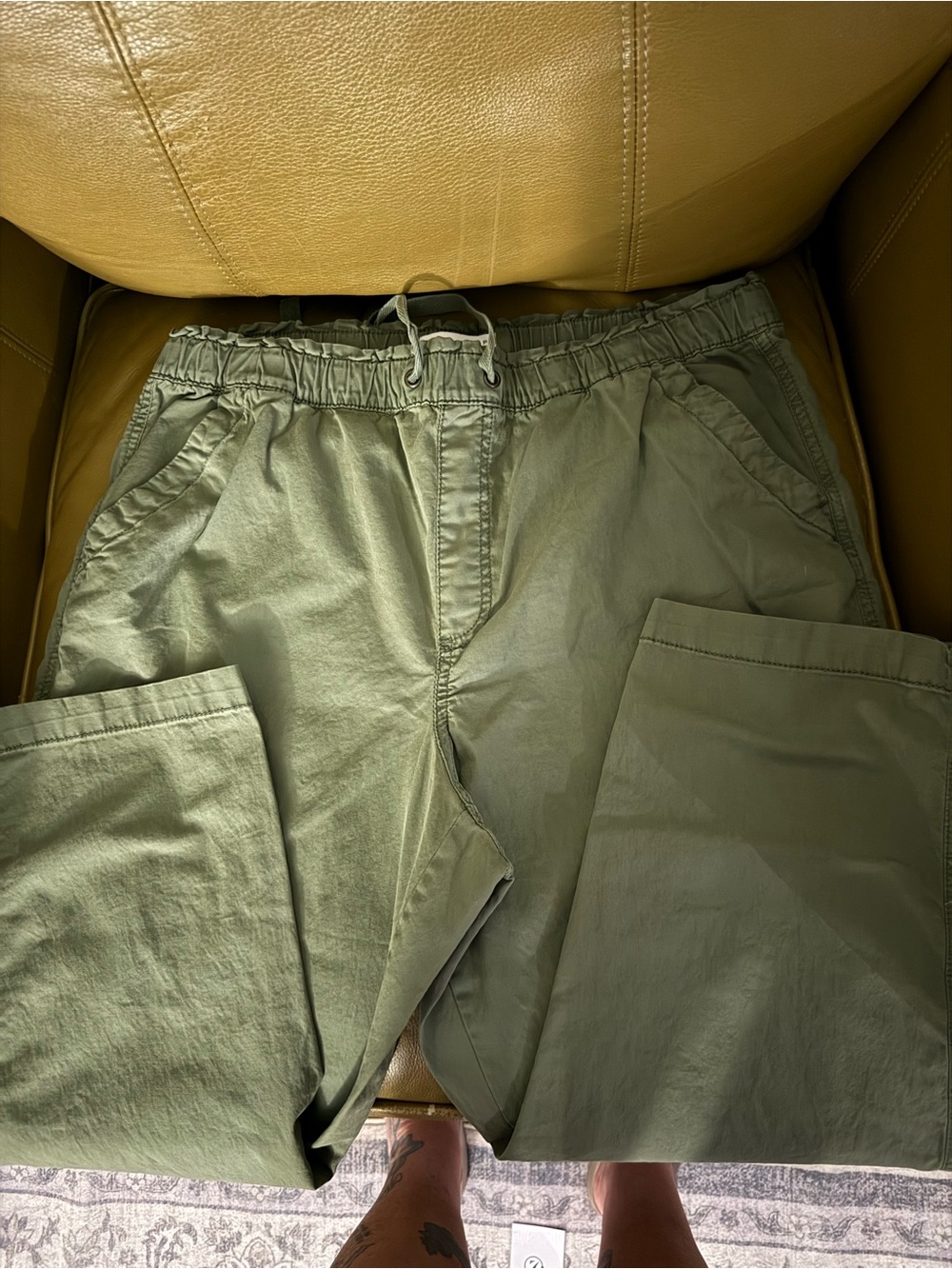 Sonoma Olive Green Cargo Drawstring Pants